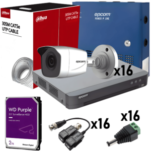 KIT DE 16 Cámaras de 2MP
