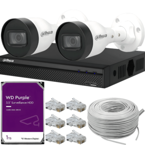 KIT DE 2 Cámaras IP de 2MP DAHUA