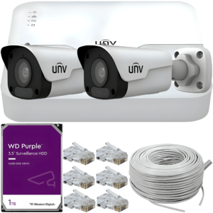 KIT DE 2 Cámaras IP de  2MP UNV