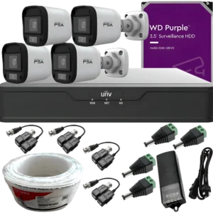 KIT DE 4  Cámaras de 2MP Por UTP