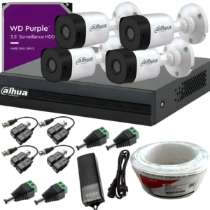 KIT DE 4 Cámaras de 5MP DAHUA