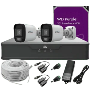 KIT DE 2 Cámaras de 2MP Por UTP
